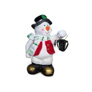 Figura Dekoracja Bałwan z Lampionem 58cm