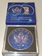 2022 Kanada 5 CAD - Liść Klonowy: Artificial Intelligence – 1 Uncja Ag9999