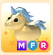 Roblox Adopt Me Golden Unicorn MFR