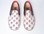 Vintage Vans Slip On Shoes with Santas and Skulls EU 41 US 10
