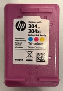 HP WKŁAD TUSZ GŁOWICA 304 304XL N9J99A SETUP KOLOR ORYGINAŁ PUSTY