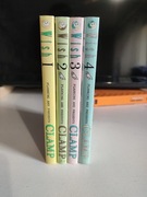 Wish (1-4) - manga, zestaw tomów, po polsku, cała seria, komplet, Clamp 