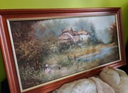 Obraz Olejny na płótnie Les Parson 70x40 Vintage