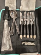 Zestaw sztućców w etui prod radzieckie 