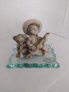 Murano figurka chłopca z psem włoska lata 60-te