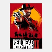 Plakat HD 40x50 cm Gra Red Dead Redemption 2 do salonu, dekoracja domu