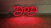 Napis NEON LED DPD do samochodu, busa, ciężarówki 