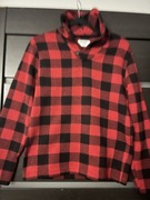 Bluza ocieplanaOLD NAVY w kratę buffalo check – czerwona/czarna, rozmiar XL