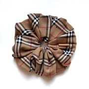 Gumka Scrunchie Mini krata beżowa Carmen