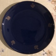 Talerz Pruszków granatowy niebieski
