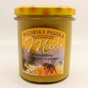 Miód kremowany z cytryną i imbirem z Mazur / miodoniada