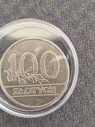 Srebrna moneta 100 złotych 