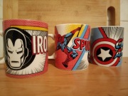 kubek avengers, iron man, spiderman, capitan america