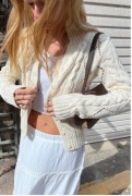 Brandy Melville Bawełniany sweter Elena
