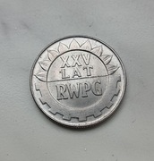Moneta 20 zł 1974 r XXV lat RWPG