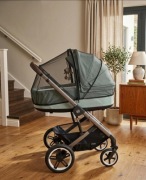 Nowa moskitiera do wózka Cybex itp gondoli spacerówki zamek zapinana czarna