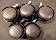 Kółka do fotela obrotowego 5 szt. Fi 11mm Śr. 50mm