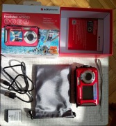 nowy kompaktowy aparat cyfrowy AgfaPhoto WP8000 wodoszczelny czerwony