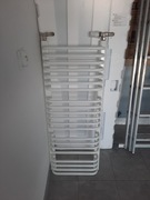Grzejnik łazienkowy drabinkowy 115x45 cm - nowy - z zaworami i termostatem