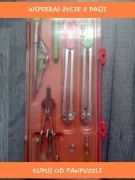 zestaw cyrkli cyrkiel kreślarski kolekcja prl