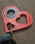 Serce, brelok, Keyrambit, wydruk 3D, Spinner