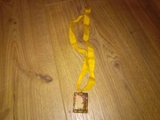 Wisior z kameą kobietą wisiorek naszyjnik PRL Vintage ozdobny