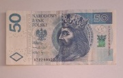 Banknot 50 zł radar seria AZ 2299922