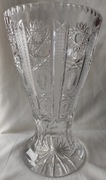 Wazon kryształ czasu PRL wys. 30 cm średnica 18,5 cm