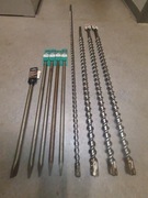 Zestaw wierteł 90cm 120cm Makita SDS Max P-78053 i inne