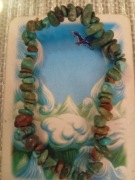 Bransoletka z turkusem.