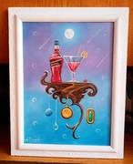 "SURREALIZM MAGICZNY -OBRAZ OLEJNY NA PŁÓTNIE 54x44-ANDRZEJ KACZMAREK 