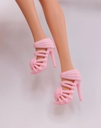 Buty dla lalki Barbie jasny róż