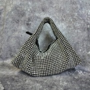 Torebka River Island hobo kryształki srebrna elegancka nowa