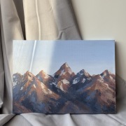 Obraz akrylowy 24x30, malowany szpachelką, oryginał