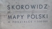 SKOROWIDZ DO MAPY POLSKI W PODZIAŁCE 1:500000, 1956 r.
