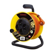 Przedłużacz zwijany Elgotech / 20 m / 4G+0 /