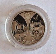 Białoruś 1 Rubel 2008 – MIŃSK – Stolice krajów EurAsEC | Proof-like