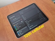 iPad 10gen + cellular APPLE 10th generacji - jak NOWY -  sim - tablet