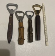 owieracz do butelek kapsli. metal drewno. stare z kolekcji prl