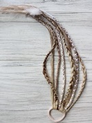 Dredy w gumce doczepy dredloki peruka warkoczyki zagęszczanie włosów treska