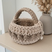 Koszyczek ręcznie robiony na szydełku handmade 