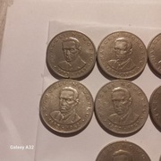 Monety PRL Marceli Nowotko 1974,76-ABC i bez znaku mennicy 1977 rok