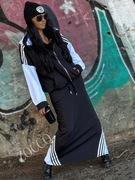 ZOCCO Sportowy komplet z maxi spódnicą