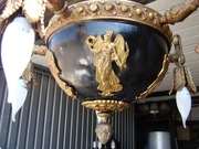 Piękny żyrandol 5 punktów świetlnychMosiądz