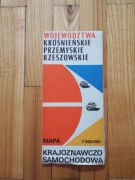 mapa krajoznawczo samochodowa Krośnieńskie, Przemyskie, Rzeszowskie 