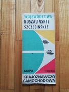 mapa krajoznawczo samochodowa Koszalińskie, Szczecińskie
