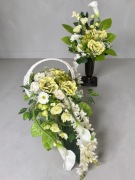 Komplet nagrobny wiązanka wazon stroik kompozycja wiosenna