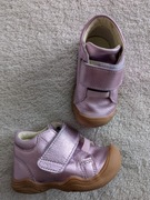 Różowe błyszczące eleganckie buty na rzepy VRS 21