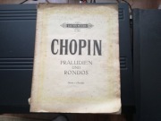 Edition Peters Nr. 1908 Chopin - Praludien und Rondos - zeszyt nutowy