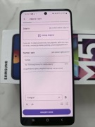 Samsung Galaxy M51 z etui i szybką ochronną